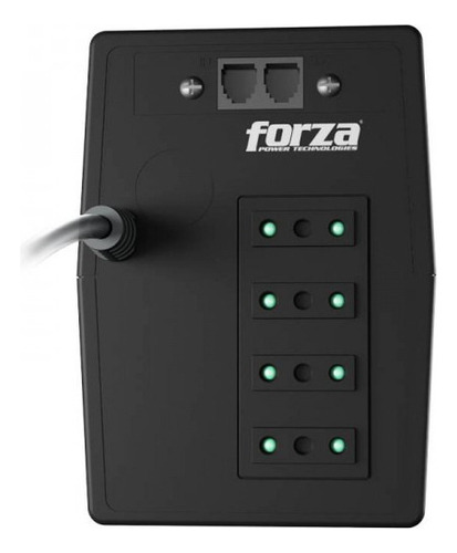 Ups Forza Interactive 500va 250w 220v 4 soquetes Diginet Color Black