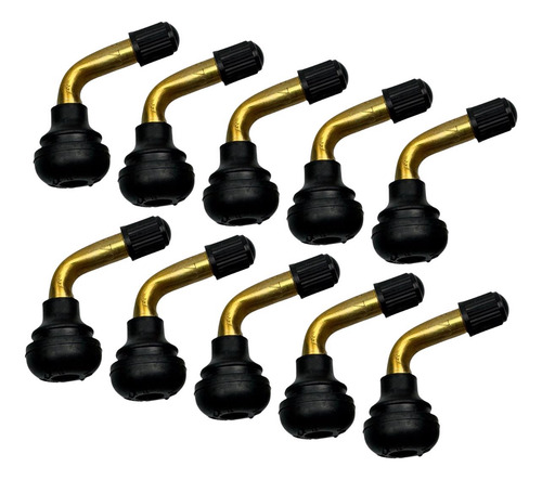 Kit Válvula Para Pneu Sem Câmara Scooter Com 10 Unidades