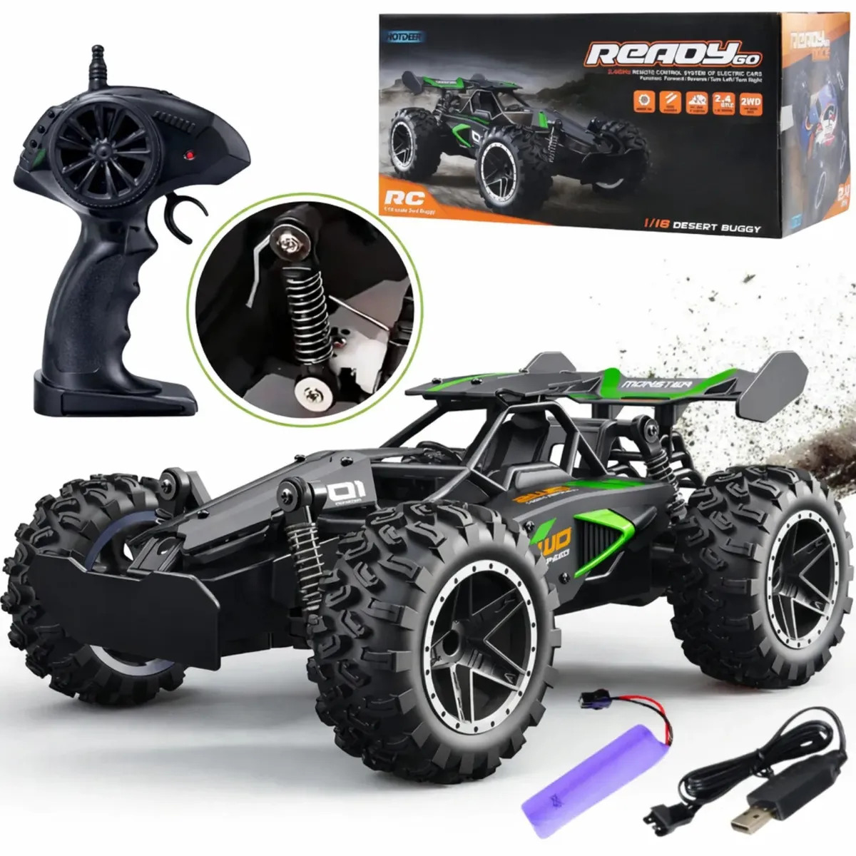 Carrinho Controle Remoto Recarregável Off Road