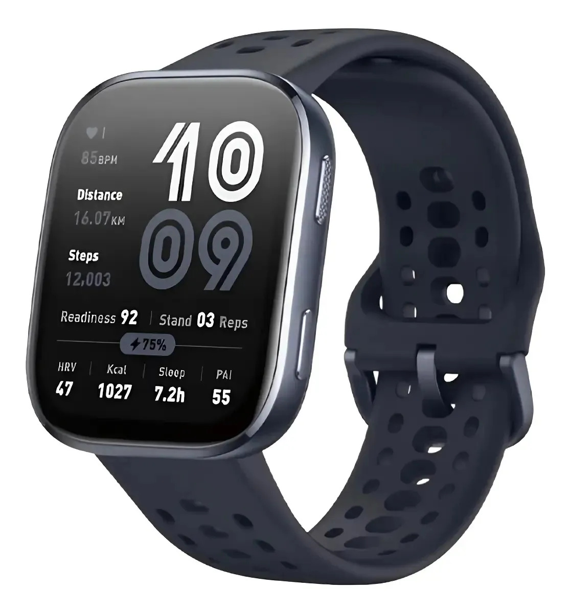Smartwatch Amazfit Bip 6 Com Gps E Tela De 1.97 Preto Preto Milanês