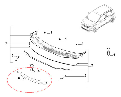 Empaque Cubierta Parabrisas Nueva Ram 700 2021-2023 Mopar