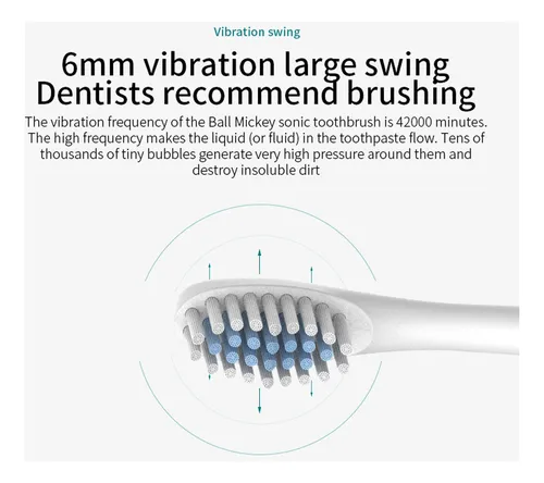 Cepillo De Dientes Eléctrico Automático Ipx7 A Prueba De Agu