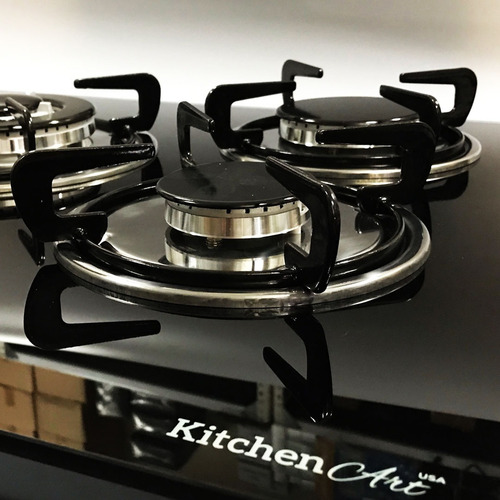 Imagen 3 de 7 de Cocina Encimera A Gas 5 Quemadores Con Vidrio Templado Nueva