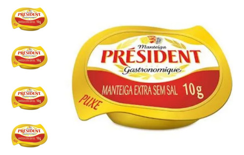 Mini Manteiga Blister President Sem Sal 192 Saches Mini