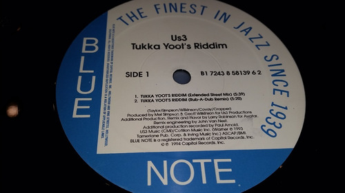 Us3 Tukka Yoots Riddim Vinilo Maxi Usa Excelente 5 Mix 1994