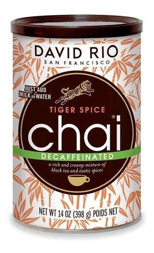 Té Chai David Rio Tiger Spice Descafeinado 398 Grs