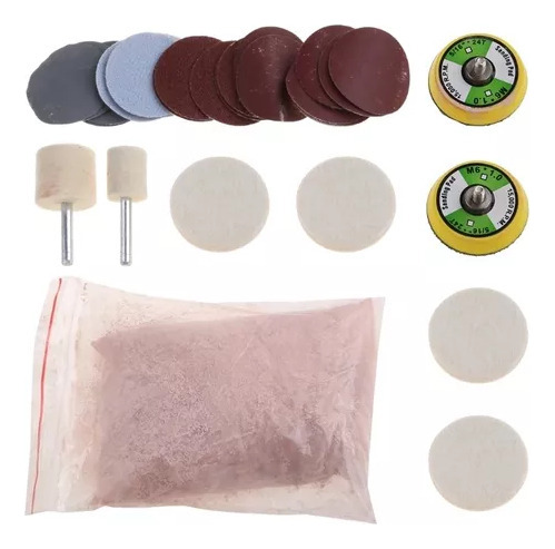 Kit De 34 Piezas Para Pulir Cristales De Coche Y Eliminar Ar