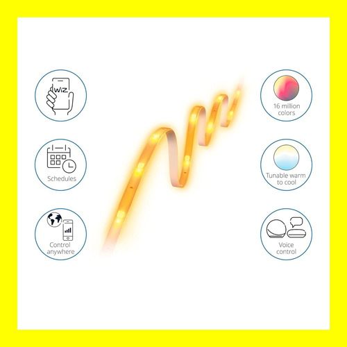 Wiz 13ft Rgb Wi -fi Led Smart Color Strip De Luz Cambio De L