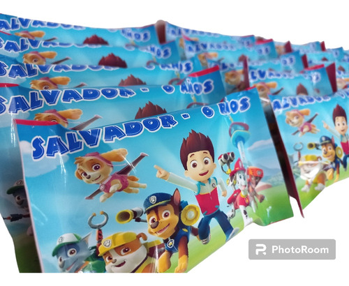 Candy Bar Personalizado Paw Patrol 10 Chicos Cumpleaños