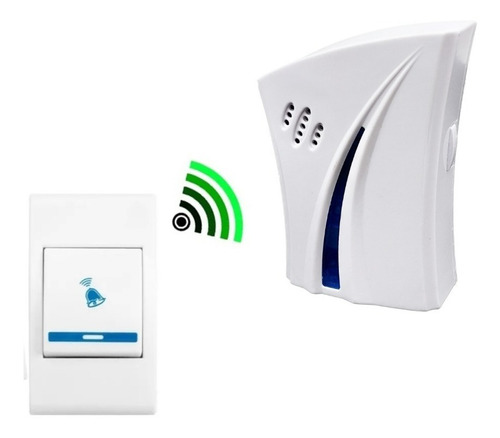 Timbre Inalámbrico Candela 80-100mts 38 Melodias 7278 Color Blanco