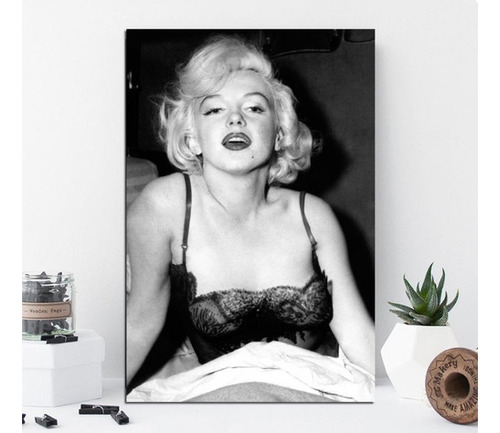 Vinilo Decorativo 50x75cm Marilyn Monroe Foto Antigua M1