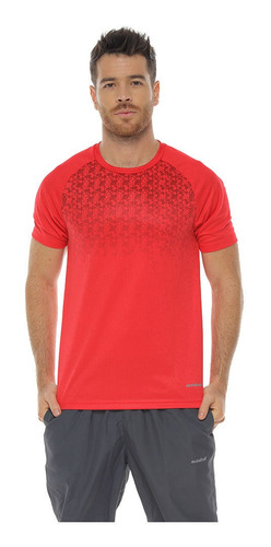 Camiseta Deportiva Manga Corta, Color Rojo Para Hombre