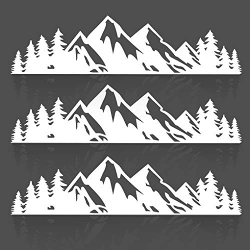 Tree Sticker Car Or Laptop Decal Vinyl Mountain Sticker...