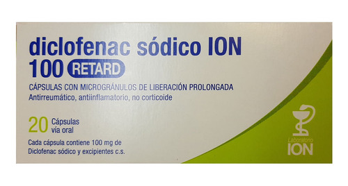 Diclofenac Ion 100 Mg X 20 Cápsulas