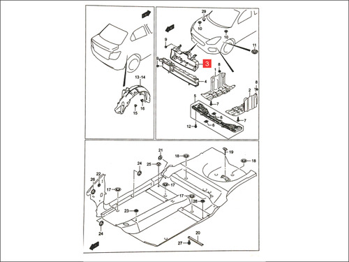 Sop Interior Careta (sup)  Suzuki Swift Dzire 2021- Glx