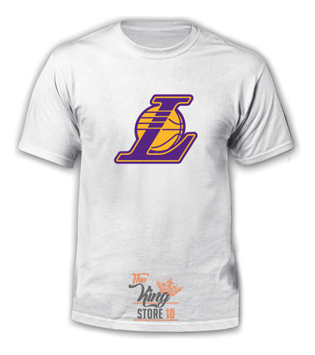 Polera, Los Angeles Lakers Logo L, Basketball / King Store