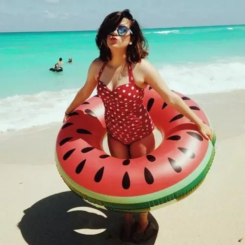 :* Sandia Gigante Inflable Flotador Salvavidas