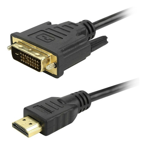 Imagem 2 de 4 de Cabo Hdmi Macho Para Dvi Macho 24+1 2 Metros Bidirecional 2m