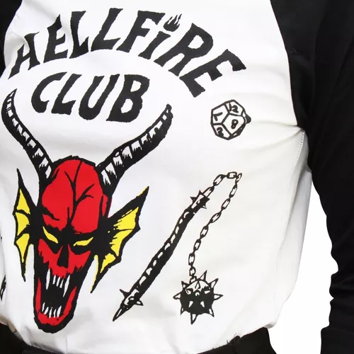 KIT Camiseta + Caneca Stranger Things hellfire club - Geek