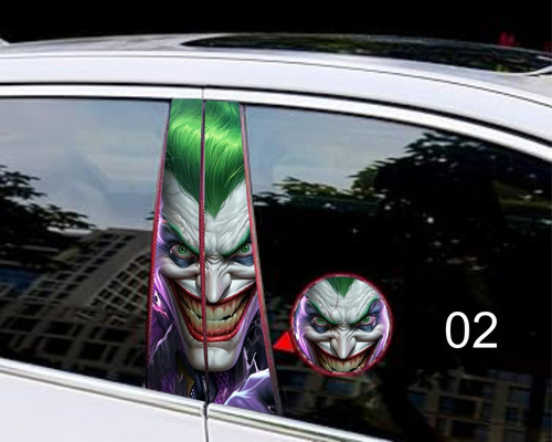Juego D Calcomanías Para Postes Entrepiertas Para Carro (Usado)