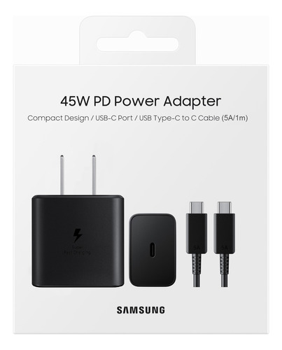 Cargador Samsung De 45w Carga Rapida Tipo C 1.8m