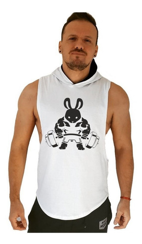 Musculosa Sudadera Capucha Rabbit Gym Gimnasio Crossfit