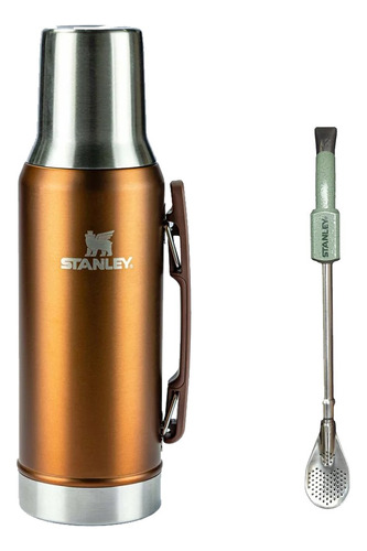 Termo Stanley Original 1,2 Litros Tapa Mate Cobre + Bombilla