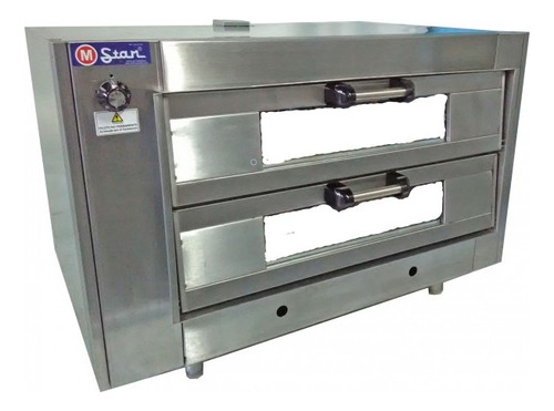 Horno Para Pizza A Gas 2 Camaras Con Piso Refractario Mstar