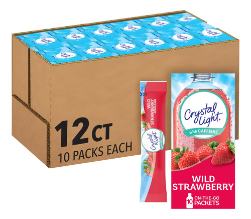 Crystal Light Mezcla De Bebida De Fresa Silvestre Sin Azcar