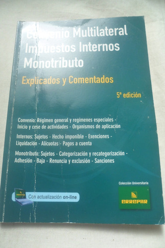 Convenio Multilateral Impuestos Internos Monotributo Errepar