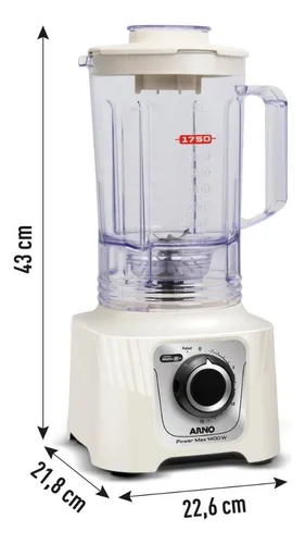 Liquidificador Arno Powermax 1400w Cor Marfim