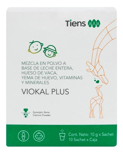 Viokal Plus 10g Calcio Infantil Tiens Origen Japón 10 Sachet