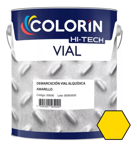 Pintura Demarcacion Vial Para Pisos X 4 L Colorin