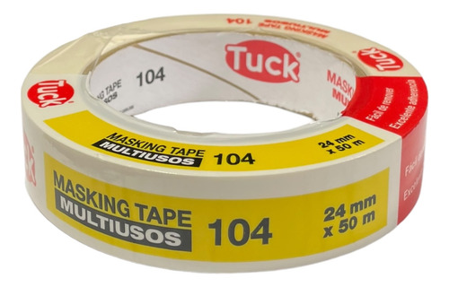 Cinta Pintor Tuck 104 Masking Tape P/ Enmascarar 24mm X 50m
