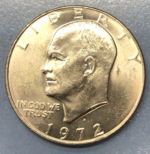 Moneda 1 Dolar Estados Unidos Año 1972 Tamaño Grande Magia