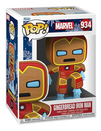 Funko Pop! Marvel Holiday Iron Man Galleta De Jengibre