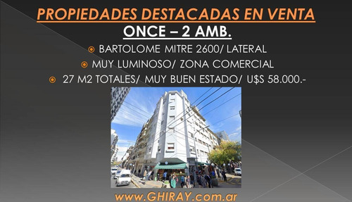 Imagen 2 de 17 de 1 Amb. Dividido. Balvanera, Mitre 2600. B.esado, Luminoso
