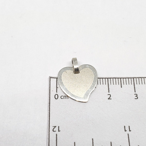 Imagen 3 de 5 de Dije Plata Corazon Para Grabar