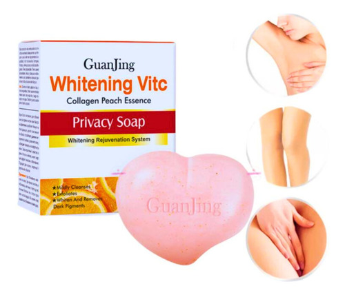 Jabón Íntimo Vitamina C Colágeno Blanqueador 80g - Guanjing