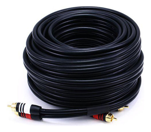 Premium Cable 2 Rca Color Negro Individual