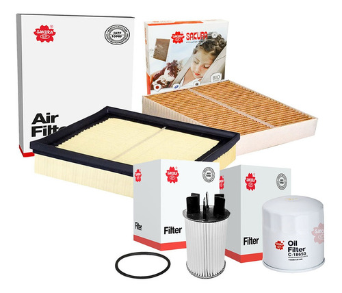 Kit Filtros Aceite Aire Gasolina Cab Np300 Frontier 2.5 2019