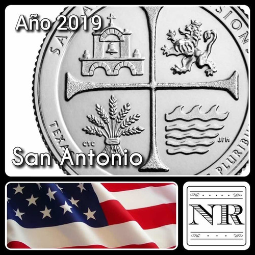 Estados Unidos - 25 Cents - Año 2019 - San Antonio Missions