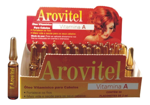 Imagem 1 de 3 de Arovitel Vitamína Capilar  A  Cx C/ 50un