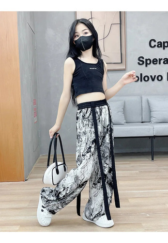 Pantalones Anchos Antimosquitos De Seda Helada De Verano Par