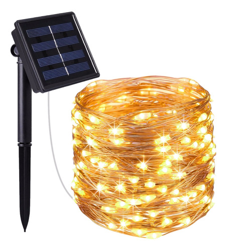 12m 100 Led Al Aire Libre A Prueba De Agua De Luz Solar Led