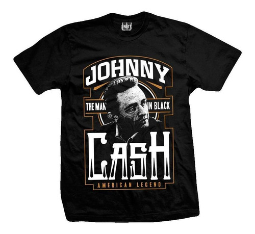 Imagen 1 de 3 de Remera Johnny Cash  The Man In Black 