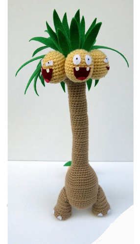 Patrón Amigurumi Pokémon Pikachu Exeggutor En Castellano