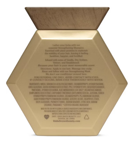 Blake Brown Strengthening Shampoo - Sandalwood Vanilla 414ml