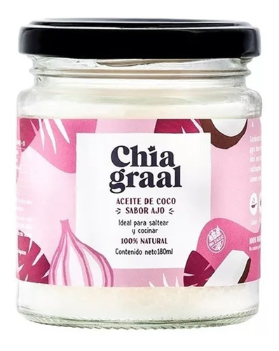 Aceite Coco Chia Graal Sabor Ajo X180ml