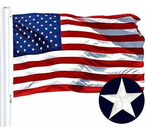 Bandera Eeuu G128 - Bandera Americana 30 X 45 Cm. Estrellas 